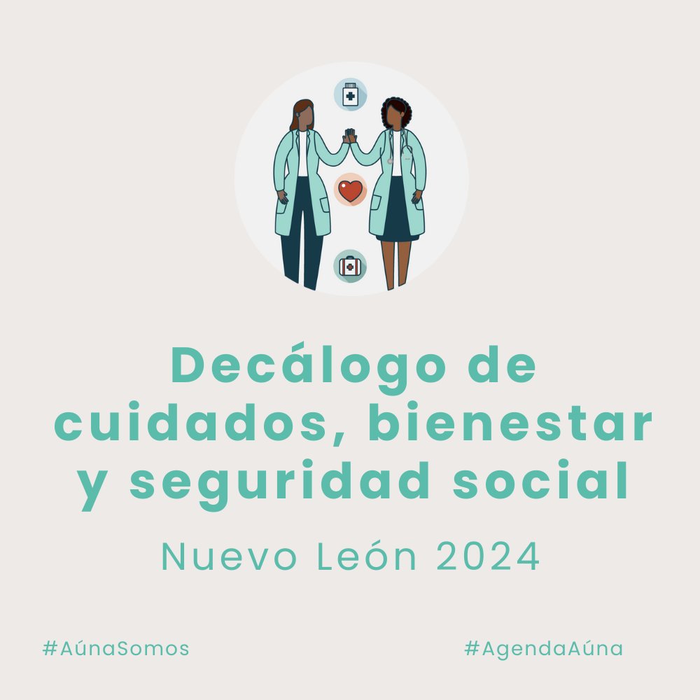 Te compartimos el decálogo de #Cuidados, #Bienestar y #SeguridadSocial del capítulo Nuevo León.

Vamos #DiversasyJuntas para priorizar la universalidad del derecho a la salud y seguridad social.