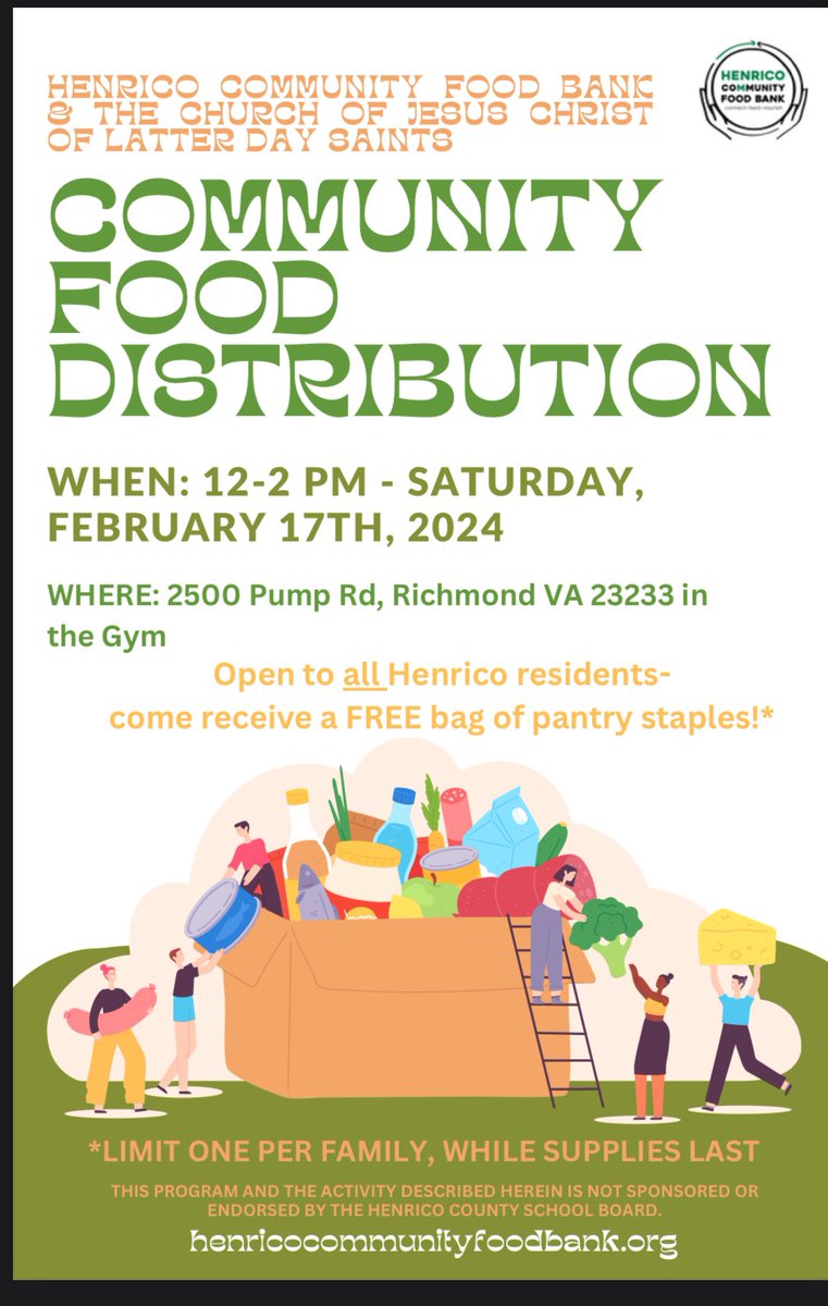 HCPSFamily's tweet photo. This is open to all Henrico residents. Please share. https://t.co/sbGd2Ovl4v