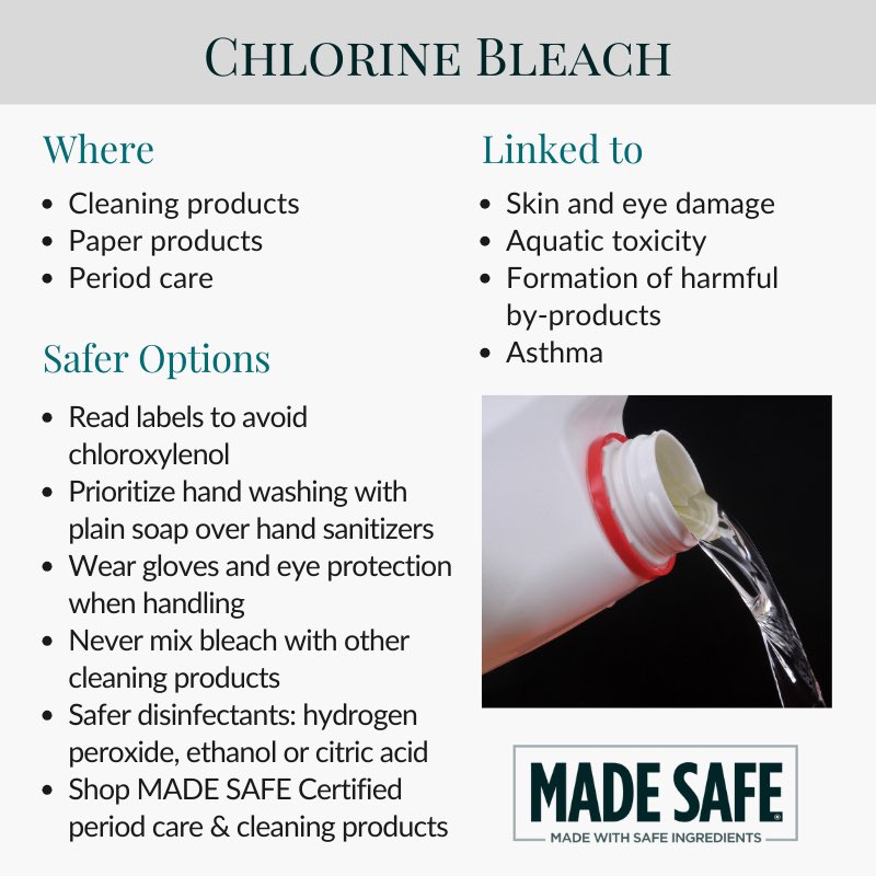 NEW! What often gives paper towels, toilet paper, and feminine care products their white color? The answer is chlorine bleach. 🔗 madesafe.org/blogs/viewpoin…