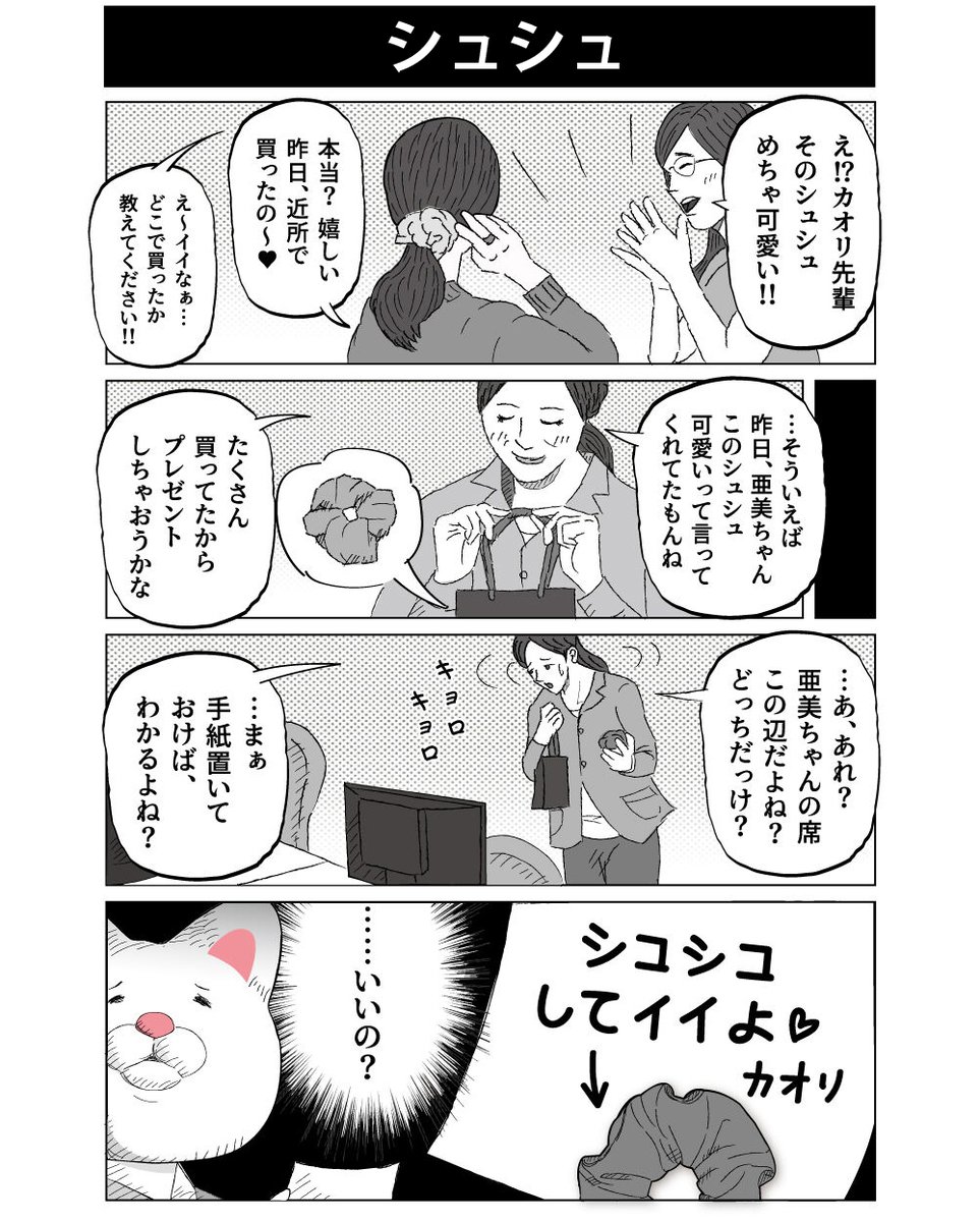 シュシュが話題になるとやっぱりカオリ先輩を思い出してしまうオイラです。 
