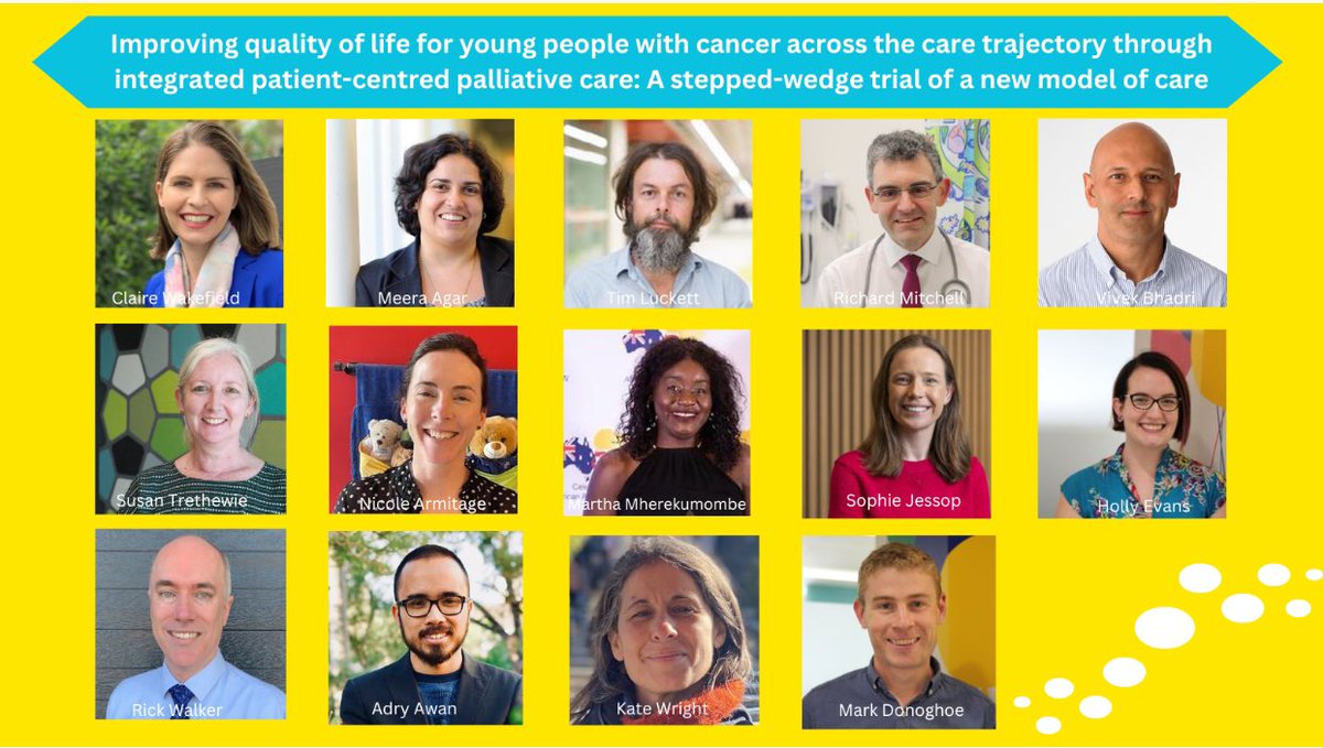 In 2024 as #cancer treatments evolve, we need to integrate palliative care in better, more agile ways. Thrilled to share that our stellar #ClinicianResearcher team has received #MRFF @nhmrc funds to trial a model integrated pall care + cancer care for children & #AYA🙌🏻 #PedPC 1/