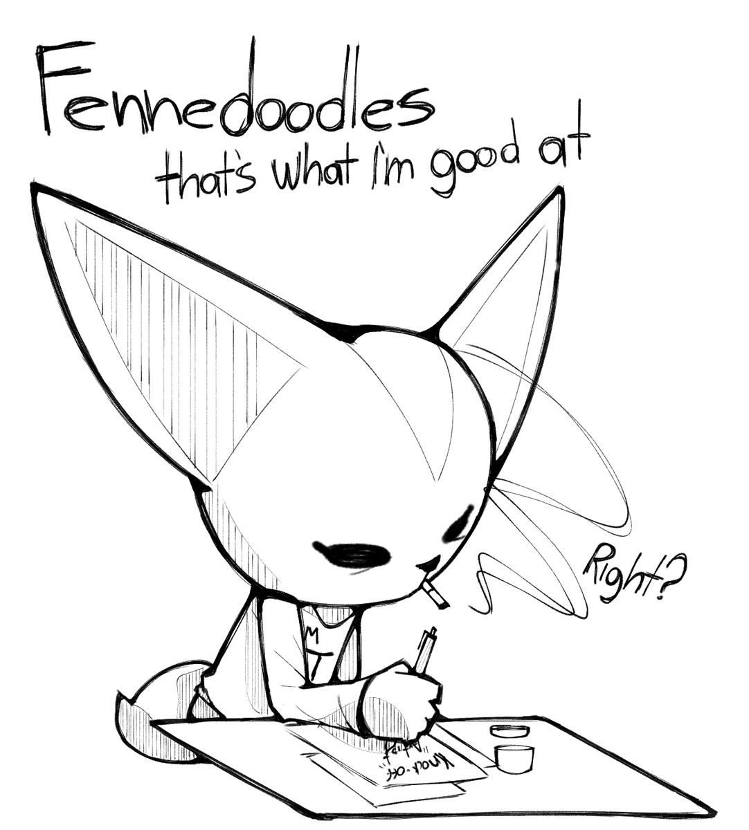 VAndrelucci's tweet photo. a very sad and awkward event just happened to me. Allow me to accompany it with a sad and awkward fennedoodle https://t.co/Wqp6TauiYM