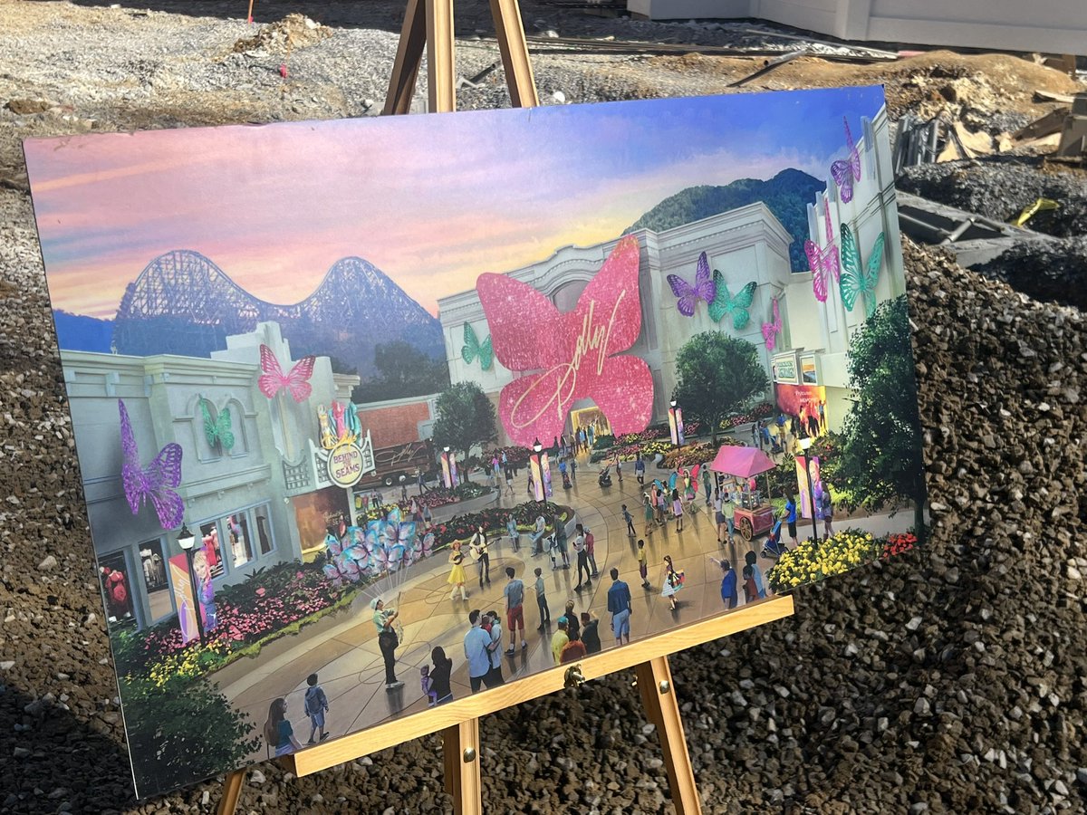 WCYB_Quon's tweet photo. @Dollywood media construction tour happening today! The new Dolly Parton experience will open this May, and takes you on an engaging journey through Dolly Parton’s life. https://t.co/2lF9Ey1W61