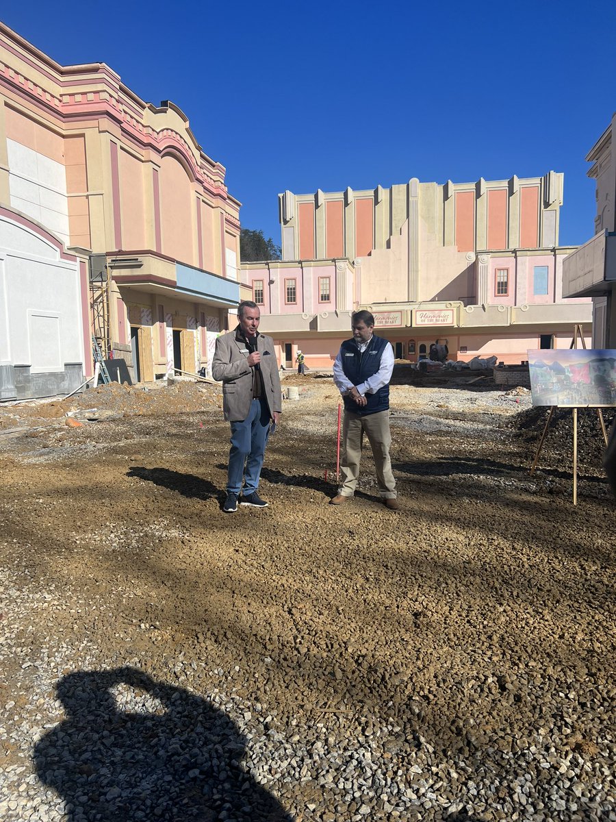 WCYB_Quon's tweet photo. @Dollywood media construction tour happening today! The new Dolly Parton experience will open this May, and takes you on an engaging journey through Dolly Parton’s life. https://t.co/2lF9Ey1W61