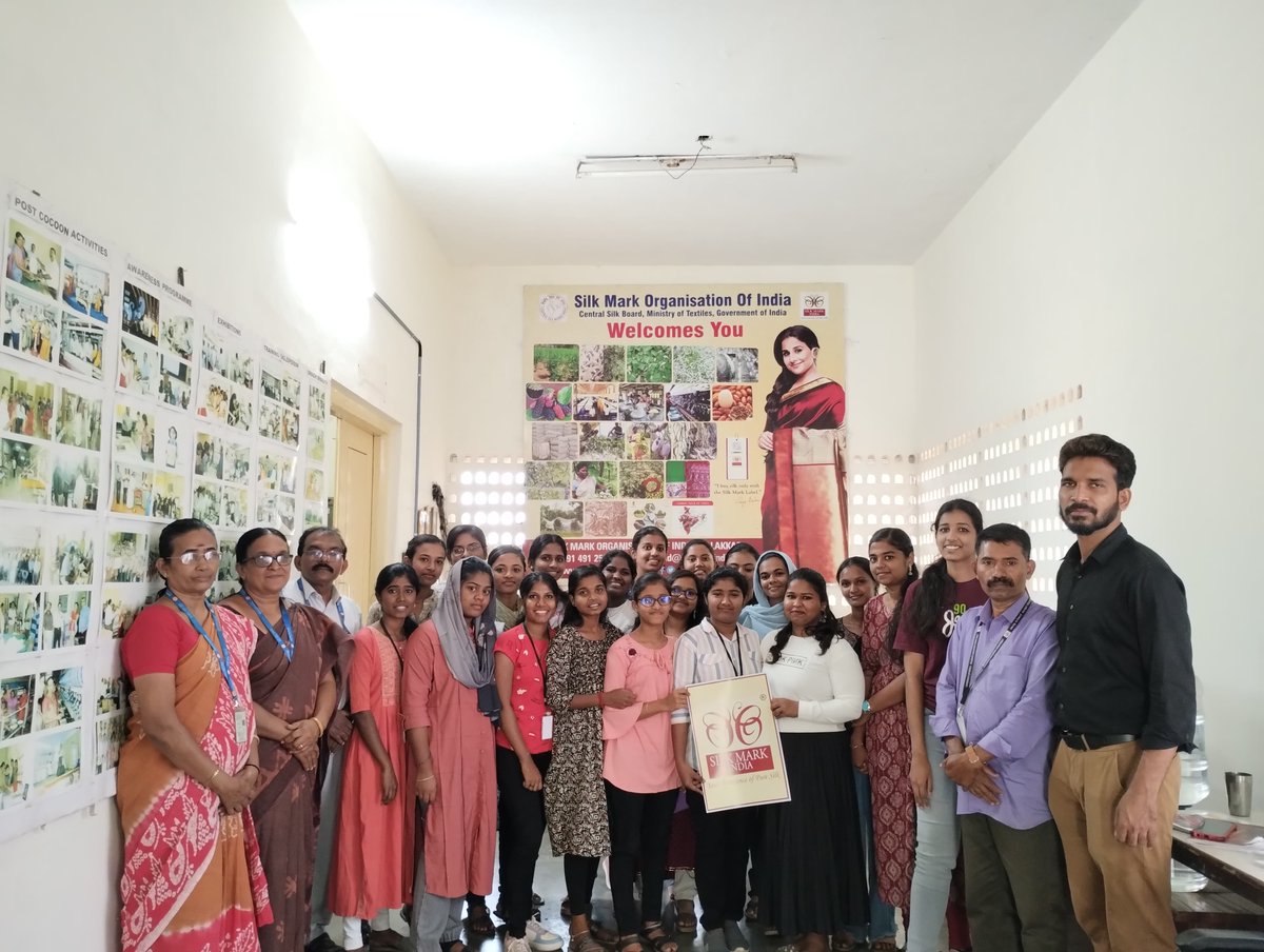 Silk Mark Awareness Program at Silk Mark Palakkad Office for the Final Year BSc. Zoology students of Government College, Chittoor on 15.02.2024. #75silkenyearsCSB @TexMinIndia @csbmot @PiyushGoyal @DarshanaJardosh @PrajaktaVerma @Ifssivakumar @meenakshiifs @ShefVaidya