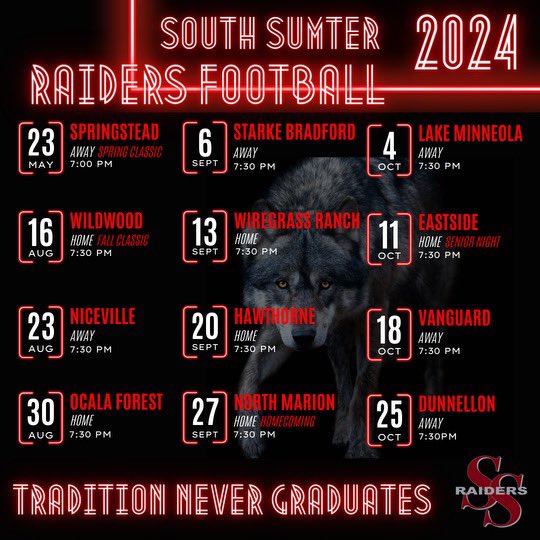2024 South Sumter Football #Ezra10:4 #Riseup