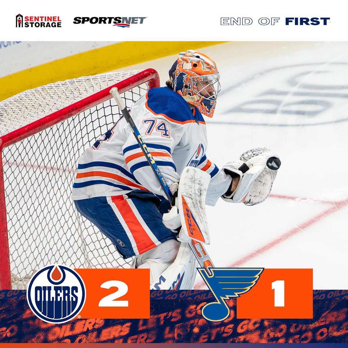 EdmontonOilers's tweet photo. The score is 2-1 ☝️

@sentinelstorage | #LetsGoOilers https://t.co/uzJyv8fqyS