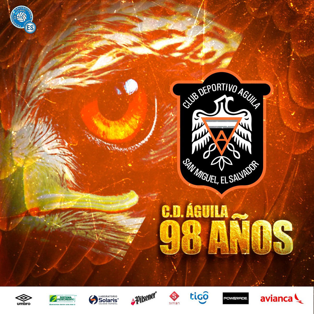 🦅⚽️ Felices 98 años  @cdaguilaoficial 🇸🇻🏆

#CDÁguila #Aniversario