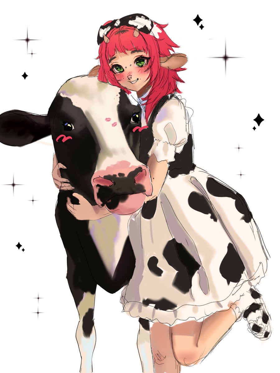 grimxiiu's tweet image. i love cows and i hate art ✩‧₊˚🐄