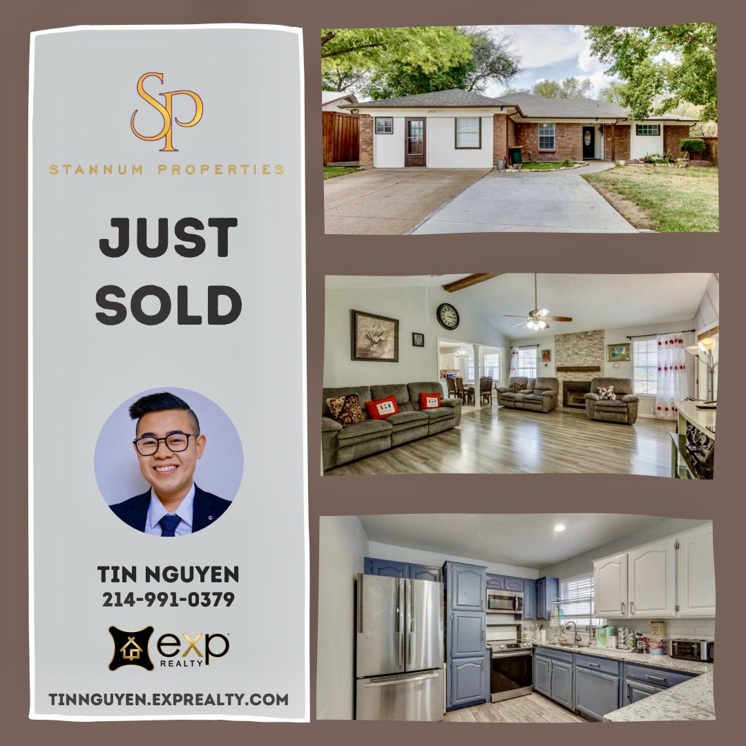 StannumProperty's tweet photo. Congratulations to my buyers on their new home! It’s been a long journey but I’m glad we were able to make it to the finish line!
——————————————————
🙋🏻‍♂️ Tin Nguyen
🏡 REALTOR® - eXp Realty
✉️ Stannumproperties@gmail.com
📞 214-991-0379
🌐 https://t.co/FjkB33ZR31 https://t.co/01JHsZEkYq