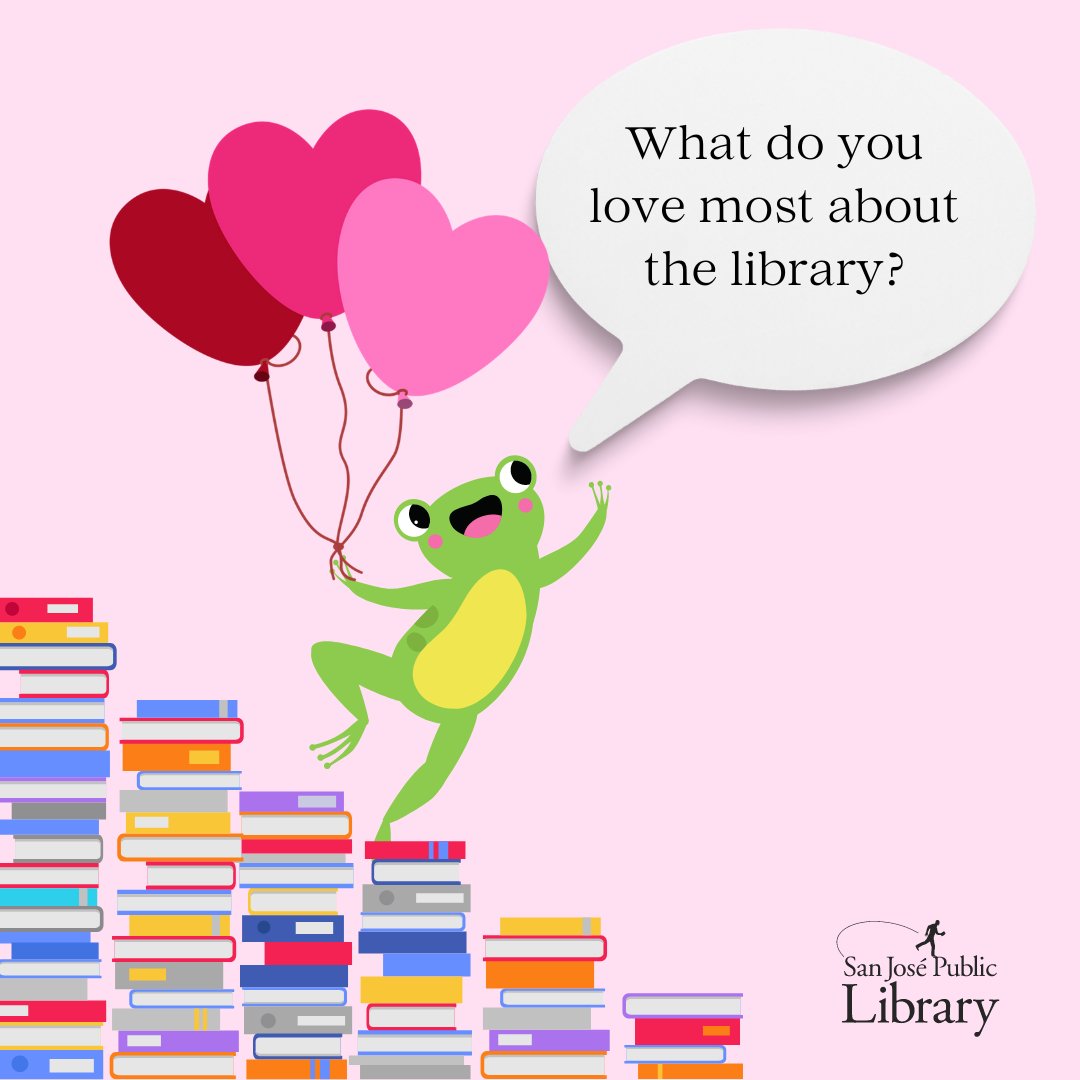 💕📚February is #NationalLibraryLoversMonth 
What are some of your most cherished memories at the library? Why does #SJPL hold a special place in your heart? Submit your response and your comment may be featured in a future post!

sjpl.org/YourStory

#RighttoLibrary