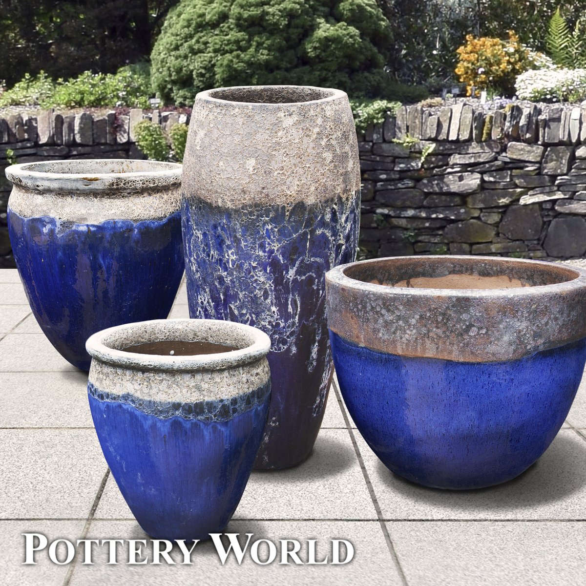 PotteryWorld's tweet photo. Add a splash of brilliant blue to your garden with stunning artisanal pots! These vibrant, hand-glazed pieces are an ideal choice for showcasing your favorite plants. Their unique design and robust construction mean they're not just planters, but durable works of art that wil ... https://t.co/5EGOCxEVk4