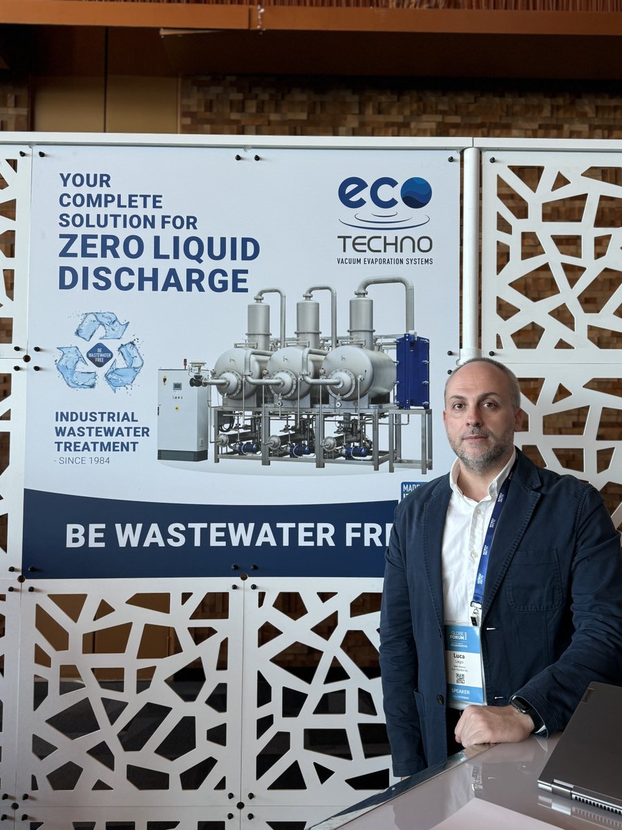 'Sharing our vision of 'Zero Liquid Discharge' to help industries treat and recover their wastewater.' - Eco-Techno.

Join us in supporting Eco-Techno as they seek to make a global impact with their innovative solutions. 🌱💧
eco-techno.it

#GlobeCanadaItaly #GLOBEforum
