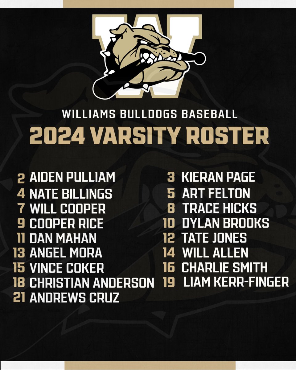 Williams Bulldogs Baseball tweet media