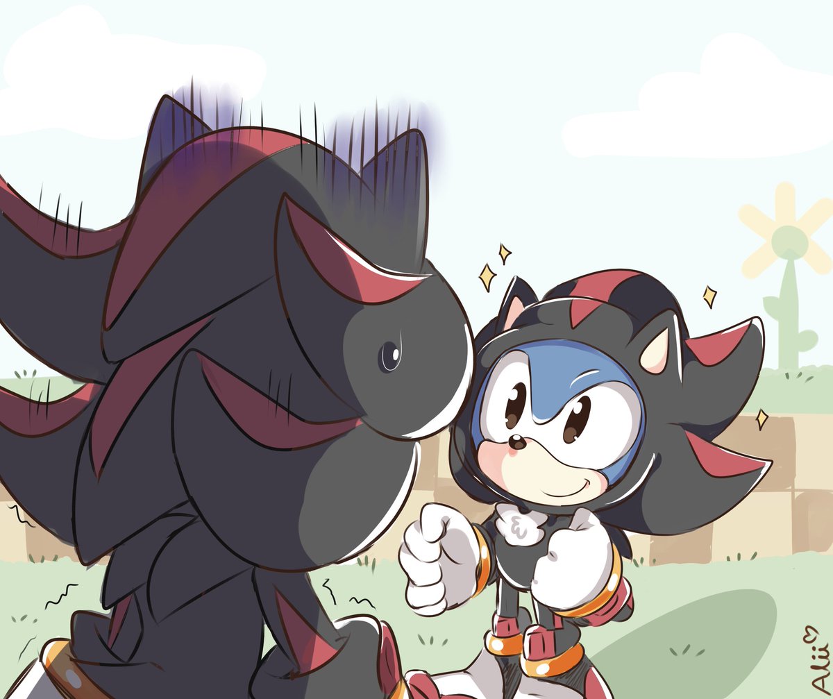 piink__rose's tweet photo. omg look it's Classic Shadow :3
#SonicTheHedgehog 
#SonicXShadowGenerations https://t.co/nmKrBB7nxE