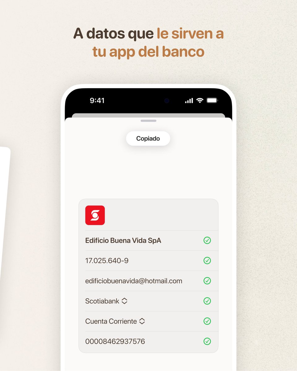 laurasideral's tweet photo. FINALMENTE, para todos esos datos bancarios en fotos, papeles, escondidos en mensajes largos, o simplemente en formatos extraños…

✨ CHAUCHA ✨

Mi nueva app. Hecha con mucho cariño para quien la necesite en su vida 🖤

Ya disponible en el App Store 📲
https://t.co/VgklV3lCF8 https://t.co/3UH1xaKeeo