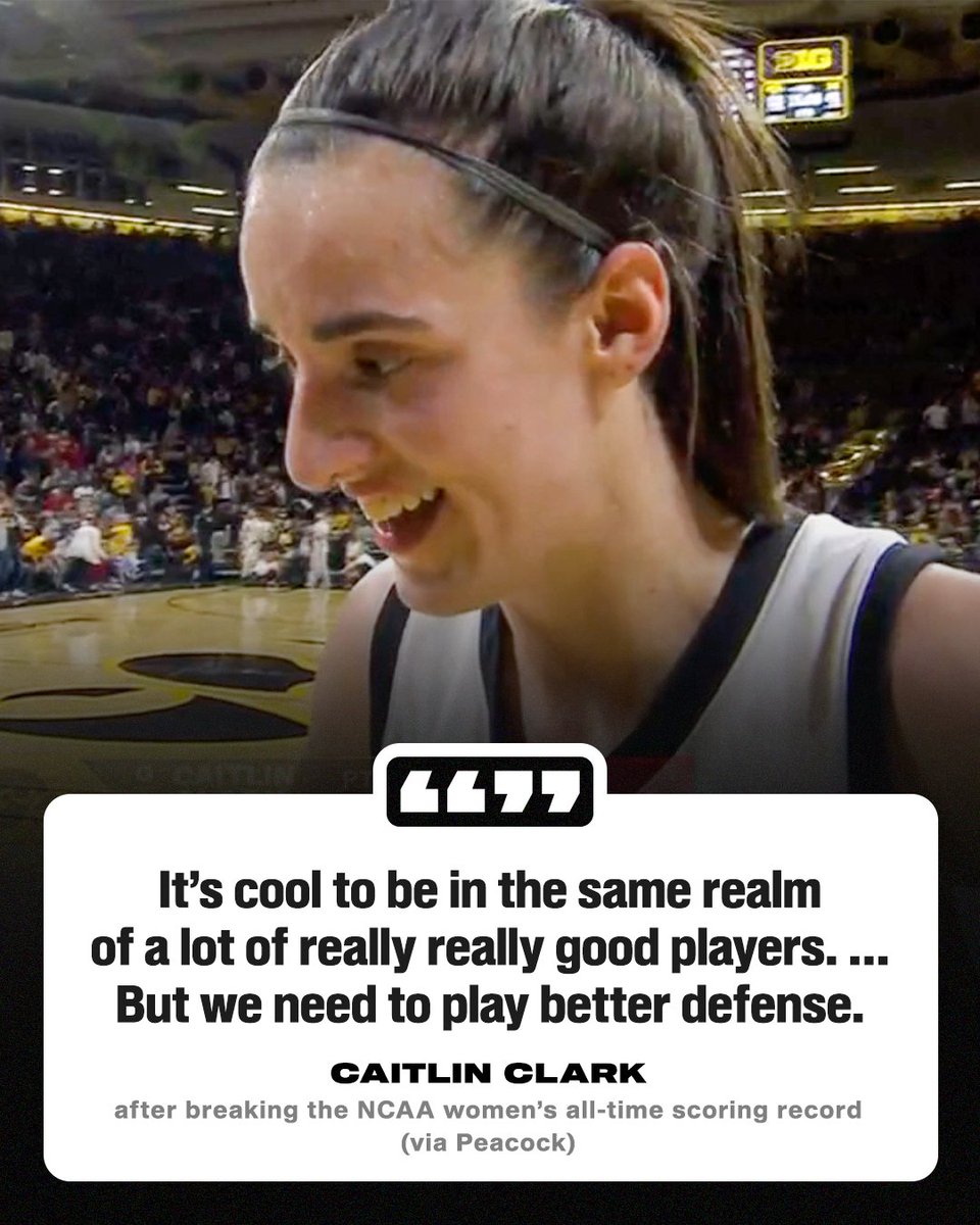 Wouldn't expect anything less from Caitlin Clark 😅👏