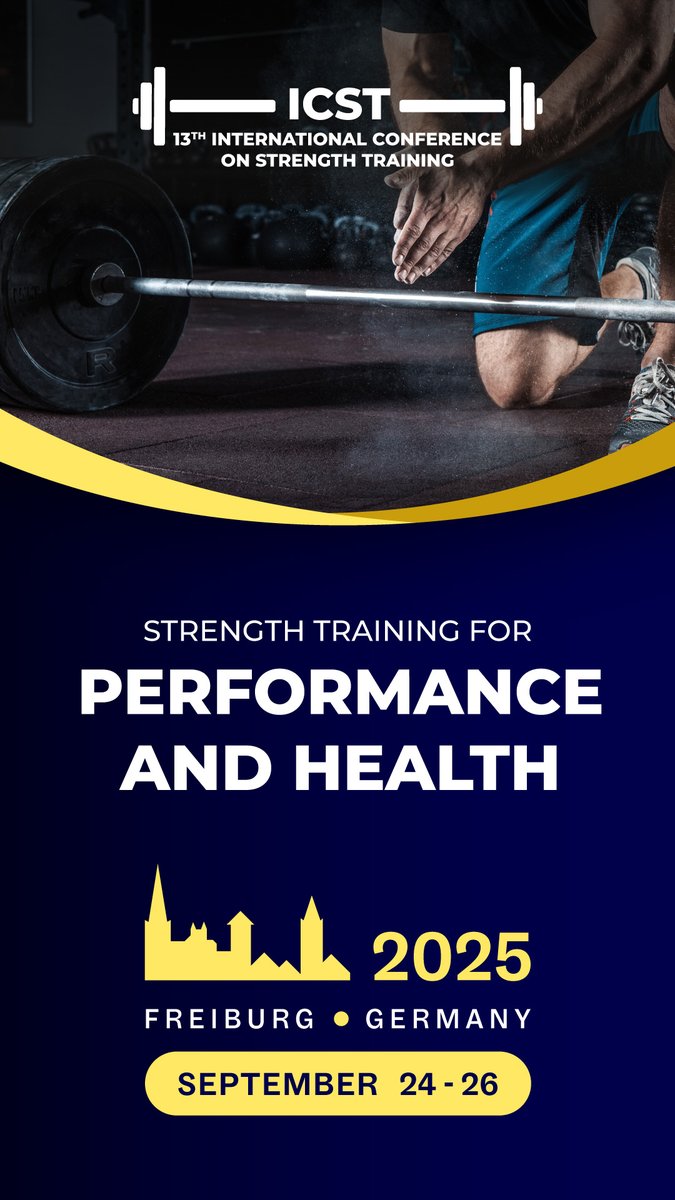 Can't wait to attend the ICST-2025: icst2025.com. #strengthandconditioning #sportscience #NSCA #coaching