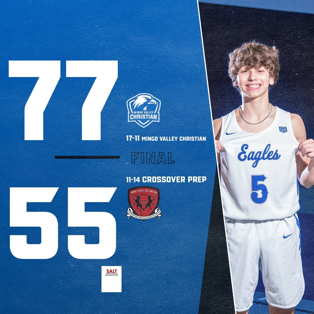 MVC_Basketball's tweet photo. Eagles Win!!! Playing for the Regional Title on Saturday. Let’s Go Big Blue!!! https://t.co/wj29yp7Bi0