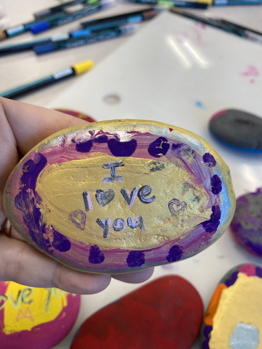 Kindergarten Wonderland (@mrsguizard) on Twitter photo Kindness rocks from room 137 Kindness rocks from room 137