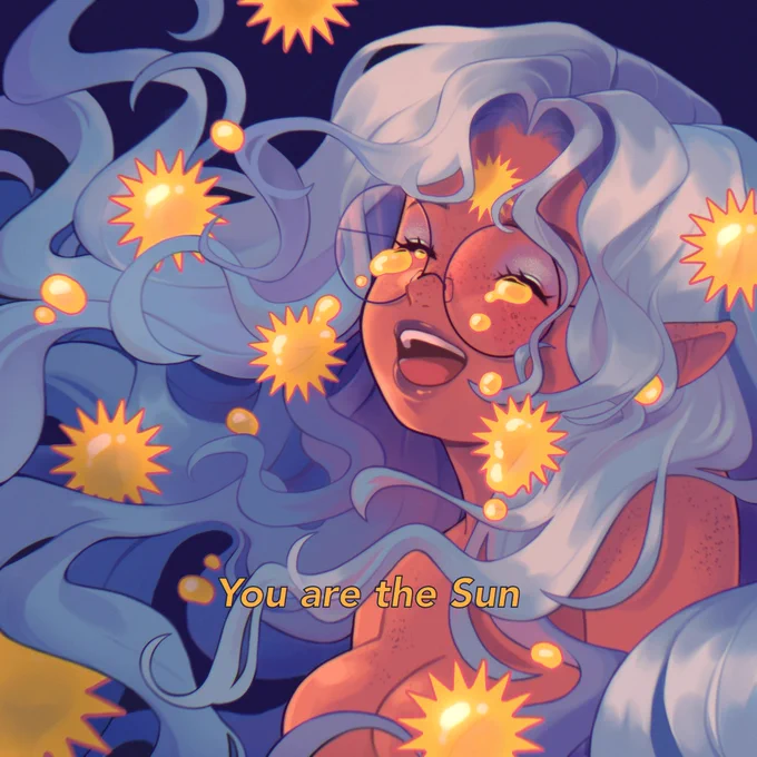 The sun  and the moon  