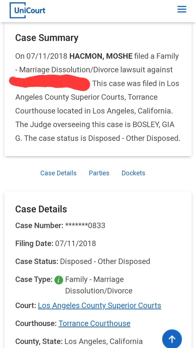 JustTrashPod's tweet photo. Moses Hacmon and Trisha Paytas are trying to hide the fact that Moses was married TWICE before meeting his 3rd wife. This is public information. Divorced in 2008 and 2018 [Marked out the ex-wives' names since they are not public figures] https://t.co/wuqcvZyUQj