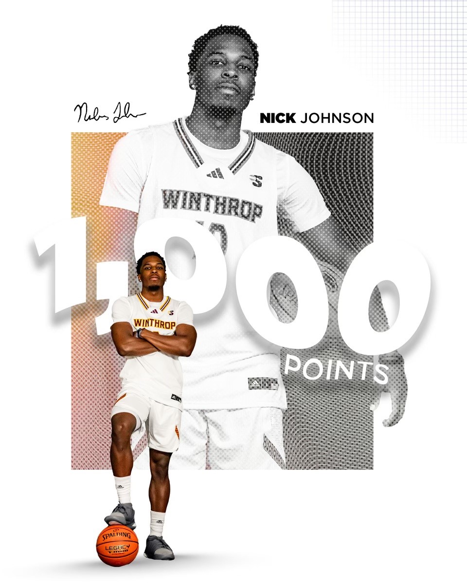 Congratulations to Nick Johnson for reaching 1,000 career points in tonight's game at Radford

#ROCKtheHILL