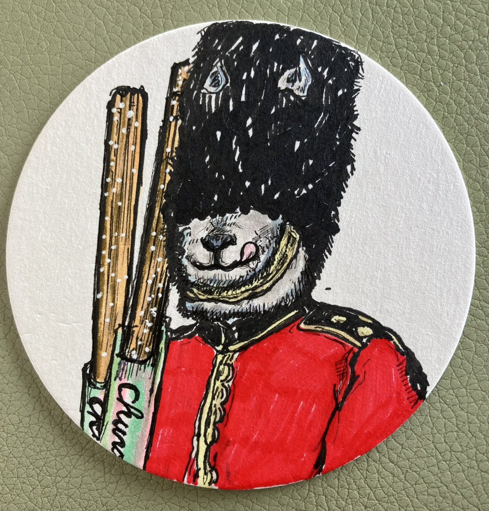 hibitakemoto's tweet photo. 名誉にかけてお守りします。
I pledge my loyalty.
#アナログイラスト
#イラスト
#イラストコースター
#art
#papercoaster https://t.co/2v4gnAioMS