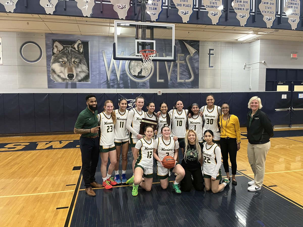 WVHSStipp's tweet photo. Regional Champions! Congratulations to our girls basketball team who knocked their fourth goal off their team vision board tonight, Regional Champs. @WVWBB_Warriors https://t.co/ti6MWhGZ8R
