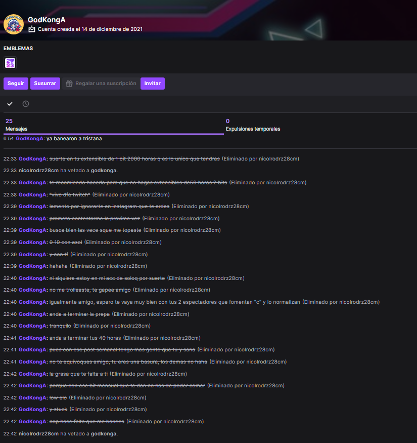hystrick117's tweet photo. @GodKongA Pero si literalmente te estas describiendo,eres un hipocrita que despues esta en su stream y en facebook diciendo "unanse a una comunidad sin toxicidad" y entras a otros canales a flamear y juzgandome IRL por un juego donde te cagaste muy encima. ¿no que es facil ser buena gente? https://t.co/qQSts5KBJL