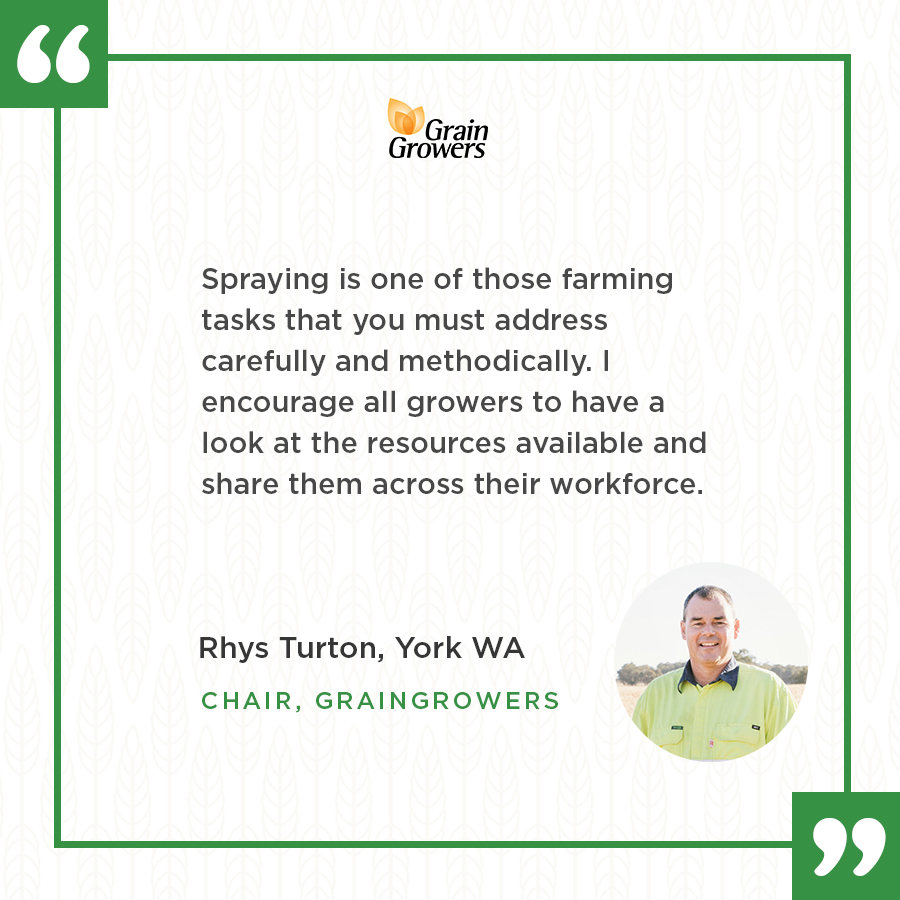GrainGrowers’ online hub provides growers with easy-to-access resources on spray application and drift management. It also features a video training series filmed on farm by spray expert Craig Day to share with your workforce. 

👉 Visit the online hub: bit.ly/3NqMaFm