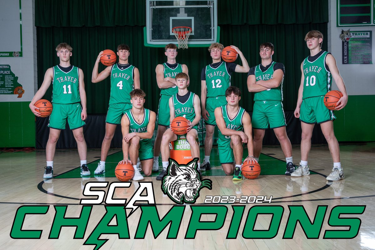 HSBB FINAL (02/15/2024)
Thayer Bobcats 65
Cabool Bulldogs 54

The Bobcats are the 2023/2024 SCA CHAMPIONS! The CATS finish the regular season at (18-8) &amp; (7-0) in the SCA! Next action is the Class 3 District 10 Tournament.