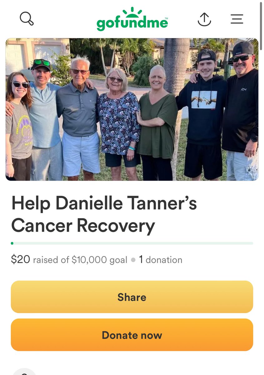I usually never post personal things like this, but my family could really use the help ♥️♥️ #fuckcancer 

gofundme.com/f/help-daniell…