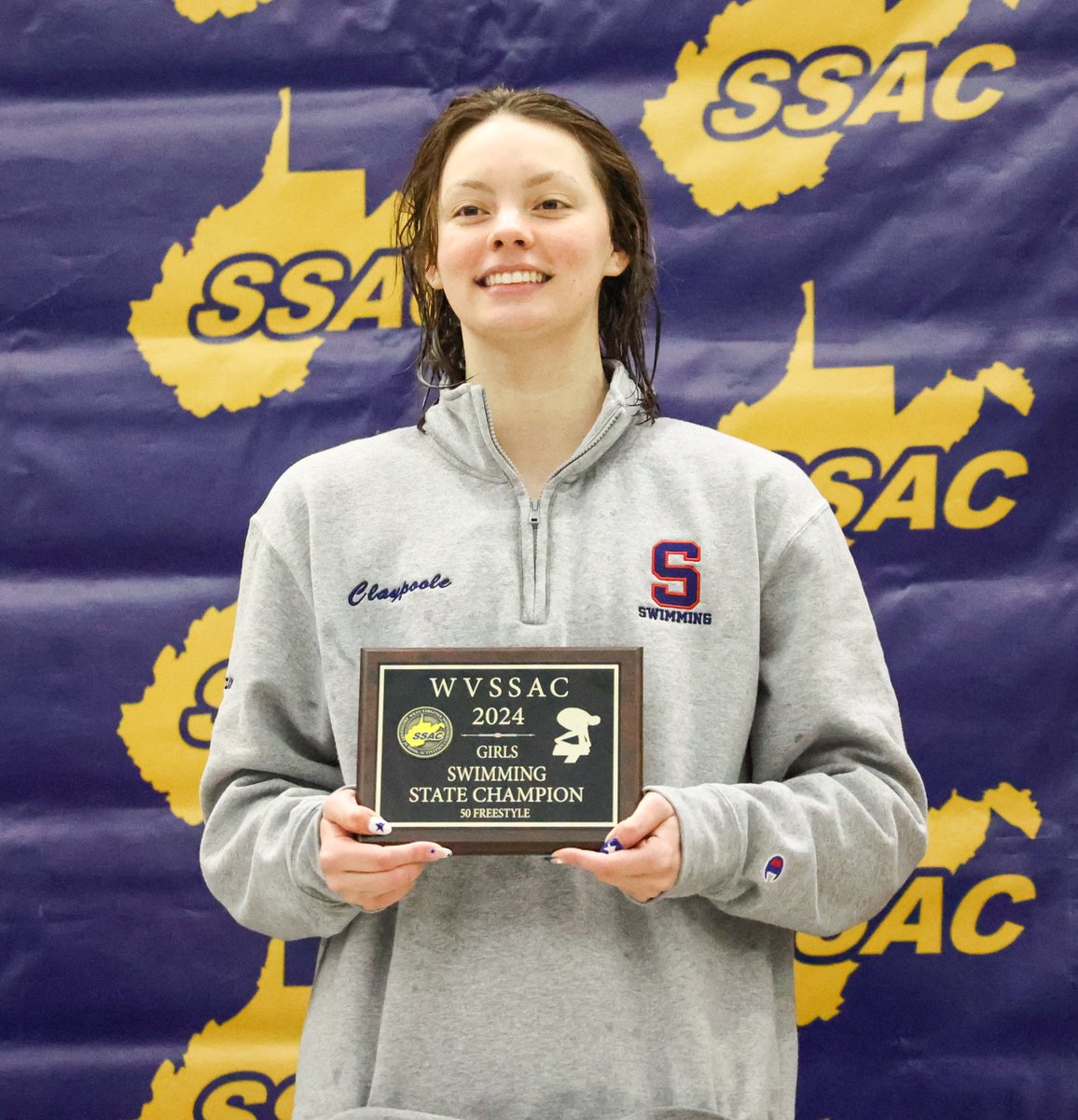 MetroNewsSports's tweet photo. Huntington’s McClure, Parkersburg South’s Claypoole win two titles on first day of state swim meet:

https://t.co/nh0D8s2QoV

#wvprepswim https://t.co/xlQCTWWef1