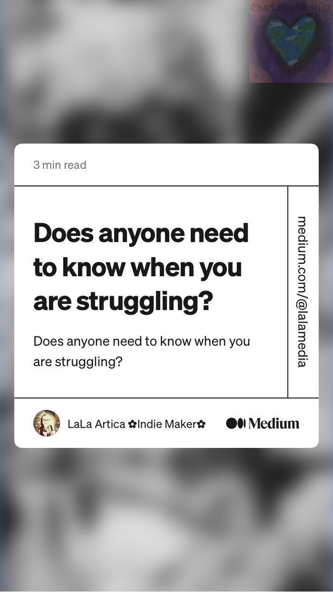 LaLaIndieMaker's tweet photo. Looking back at some of my first articles on Medium. it’s amazing how much can happen to a person in a couple of months. 

Here's to many more stories to tell! 🙏🏻📝💻

#Growth #WritingJourney #Medium #LookBackMoveForward #ThankfulThursday #LaLaMedia #Grateful4 https://t.co/GWTkhBvEUH