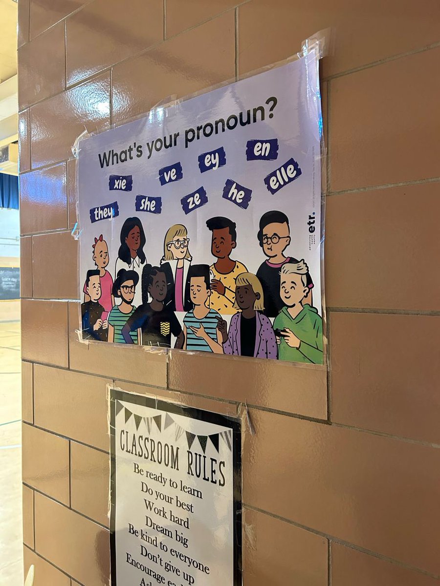 libsoftiktok's tweet image. I received this image on pronoun usage from an elementary school in Baltimore.

23 Baltimore schools have 0 students proficient in math according to testing last year.

Perhaps Baltimore schools should be focusing less on woke gender pseudoscience and more on academics.