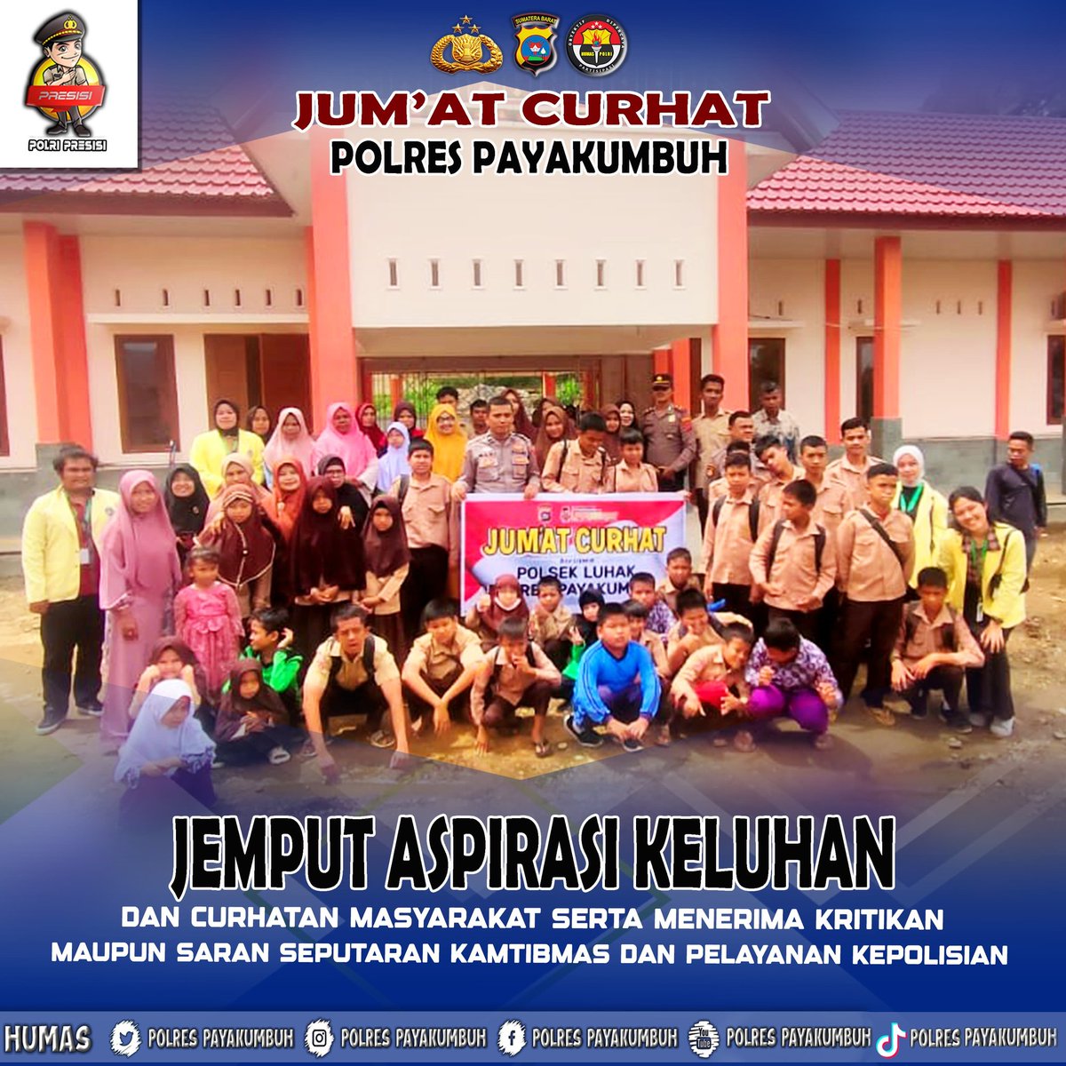HariRambe's tweet photo. hashtag.

#JumatCurhat
#BahagiaJumat
#polripresisi
#quickwinspolri
#quickwinspresisi
#polrespayakumbuh https://t.co/s0NBWwSMVz