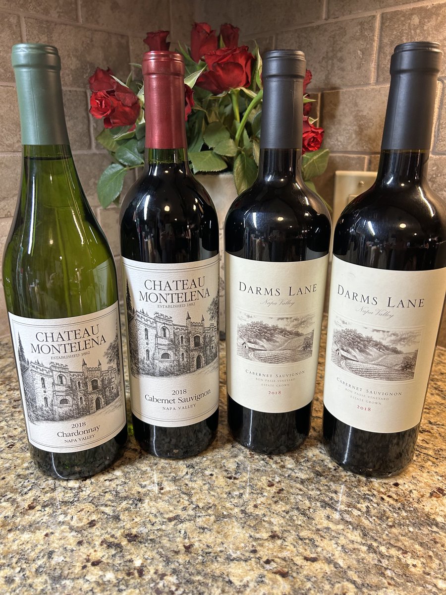 Tempted to open one of these 2018’s soon. Just because, and feeling sentimental as I was in Napa with my late son visiting Chateau Montelena and other wineries during the 2018 Harvest. #ChateauMontelena #DarmsLane