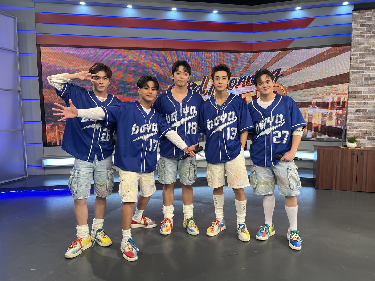 bgyo_ph's tweet photo. 1st stop, check!✅ Salamat Gud Morning Kapatid, ACEs, and sa lahat na tumutok sa'min🌞 Nag-uumpisa pa lang tayo dahil next stop⏭️ One Balita Pilipinas at 12noon😎 

BGYO MEDIA TOUR
#PatinteroPaandar
#BGYO_Patintero #BGYO https://t.co/3A3kxF3icY