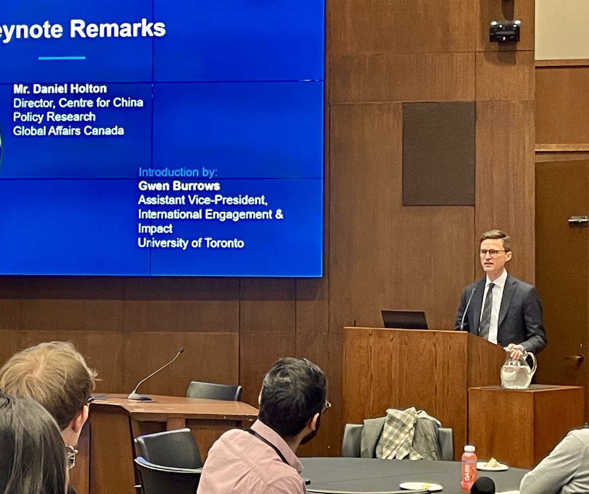 Dcholton's tweet photo. Today’s “Next Generation #China Scholars Conference” @UofT was a fantastic opportunity to connect with dynamic, multi-disciplinary China experts from across #Canada.

Thank you @JosephWongUT and the @MunkSchool team for convening a great event, and to everyone for joining! https://t.co/6MSR8mpFm4