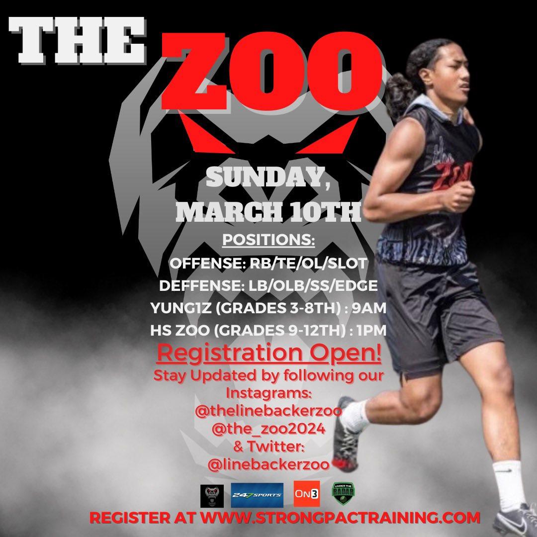SEE WHERE YOU STAND ON THE GRIDIRON! @orangelutheran National Top 2026 ,@talanoaili was the 1st to set the standard on 8th grade standouts @ the ZOO. Who will be the #nextmanup ? SIGN UP TODAY! YUNG1Z: 9 AM (ALL POSITIONS) ZOO HS: 1 PM (OL/DL, LB/RB, SLOT/SS, TE/HYBRID)