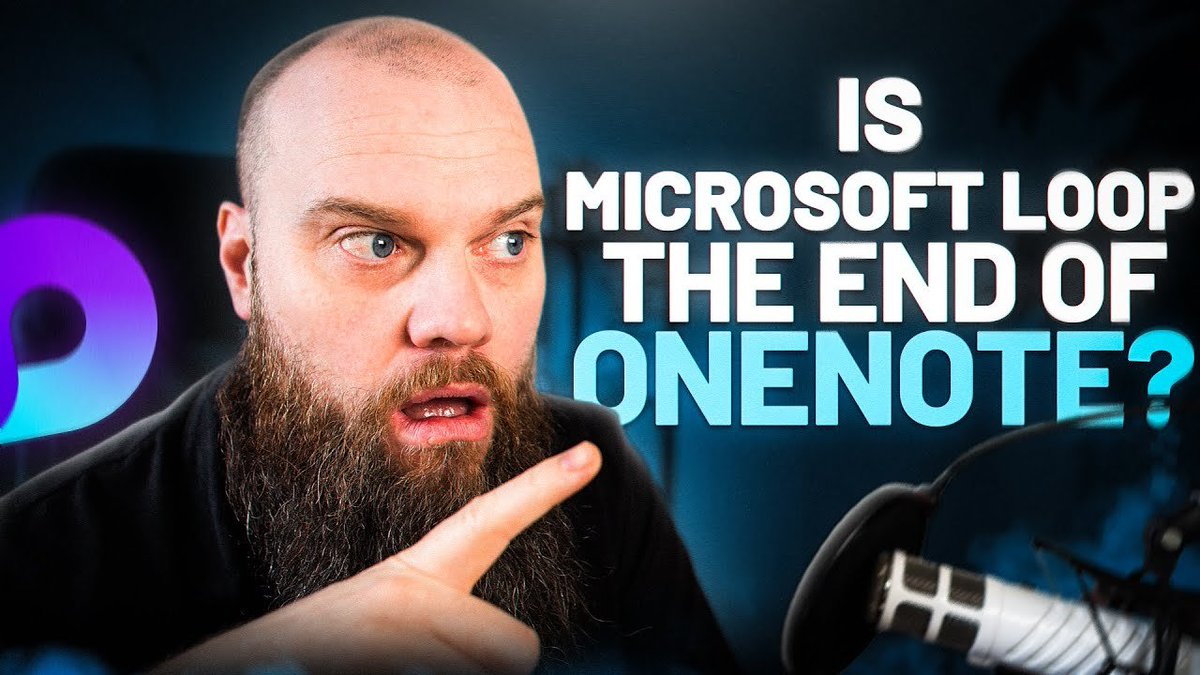 Is Microsoft Loop the End of OneNote?

youtube.com/watch?v=oYijej…