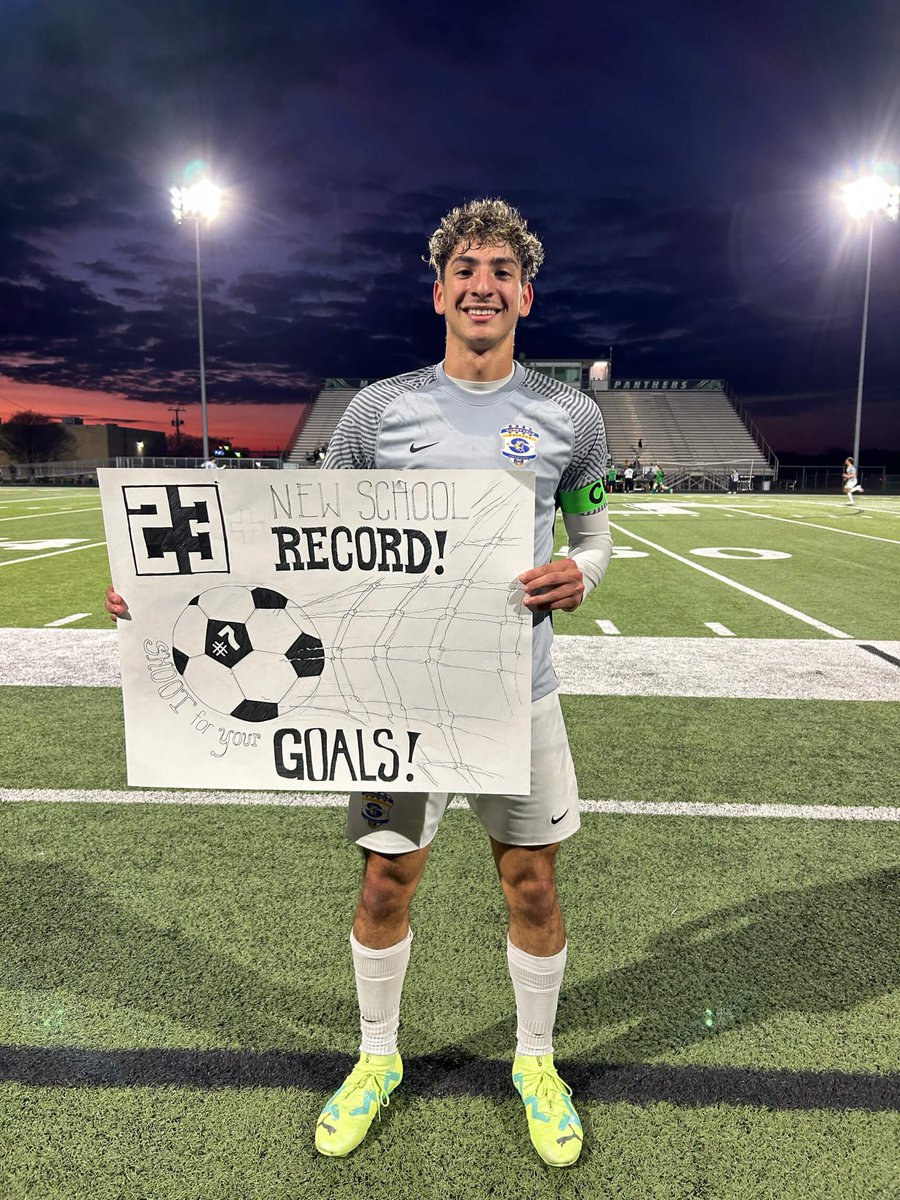 SHSRaiderSoccer's tweet image. 🚨New School Records🚨
@Landonmdlp7 set 3 school records in a big Raider win 🏆 ⚽️ 🔥 💪🏼 
*Most goals scored in a single season +
*Most assists in a single game (3) 
*5 consecutive games with 3+ goals

@SunnyvaleISD @Sunnyvale_HS @SVRaiderBooster @tascosoccer  @LethalSoccer