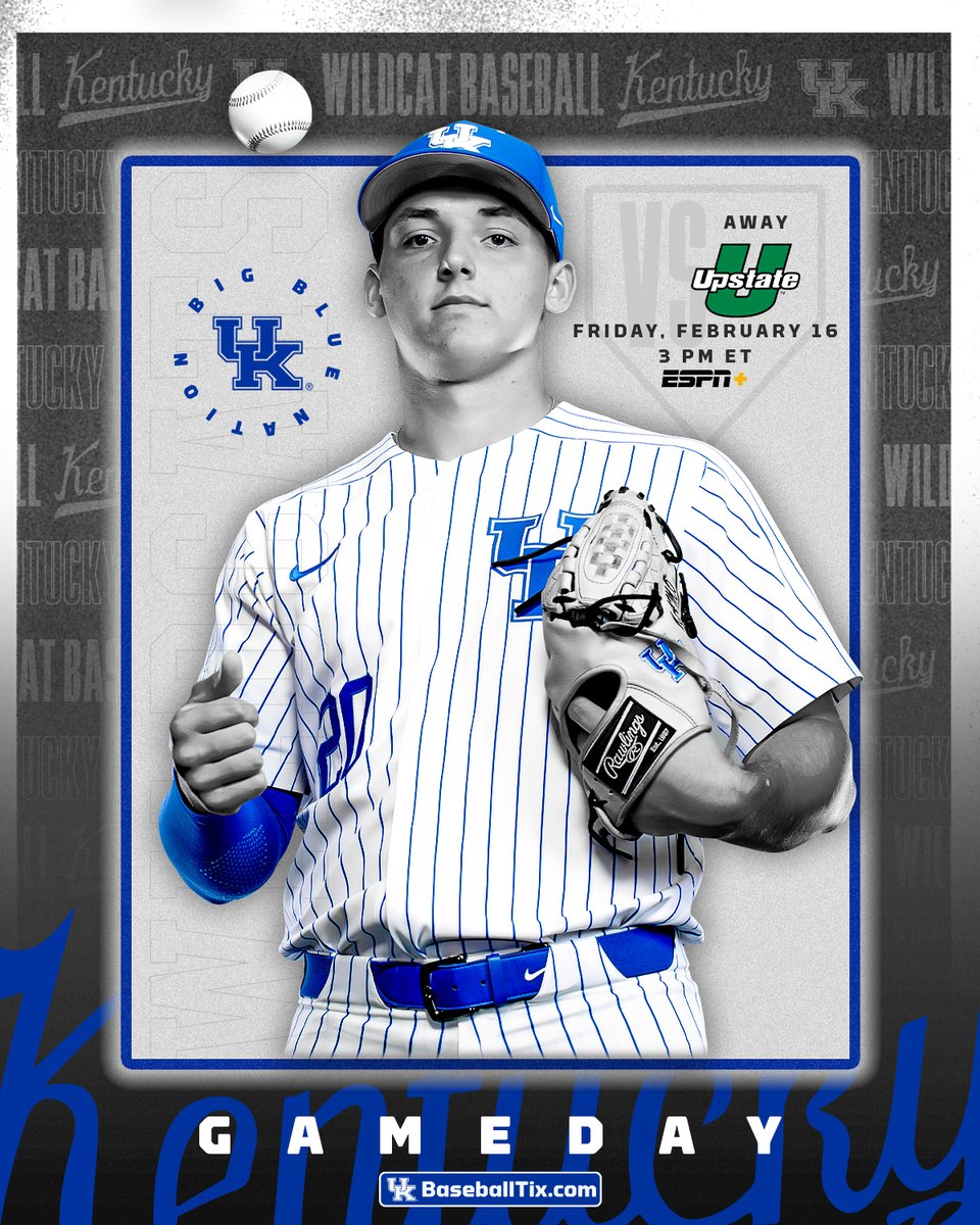 Kentucky Baseball (@ukbaseball) on Twitter photo πππππππ πππ
π USC Upstate
βοΈ 3 p.m. ET
π Spartanburg, S.C.
π» ESPN+ (tinyurl.com/2s3cbzyr)
π» <a href="/UKSportsNetwork/">UK Sports Network</a>
π UKathletics.com πππππππ πππ
π USC Upstate
βοΈ 3 p.m. ET
π Spartanburg, S.C.
π» ESPN+ (tinyurl.com/2s3cbzyr)
π» <a href="/UKSportsNetwork/">UK Sports Network</a>
π UKathletics.com