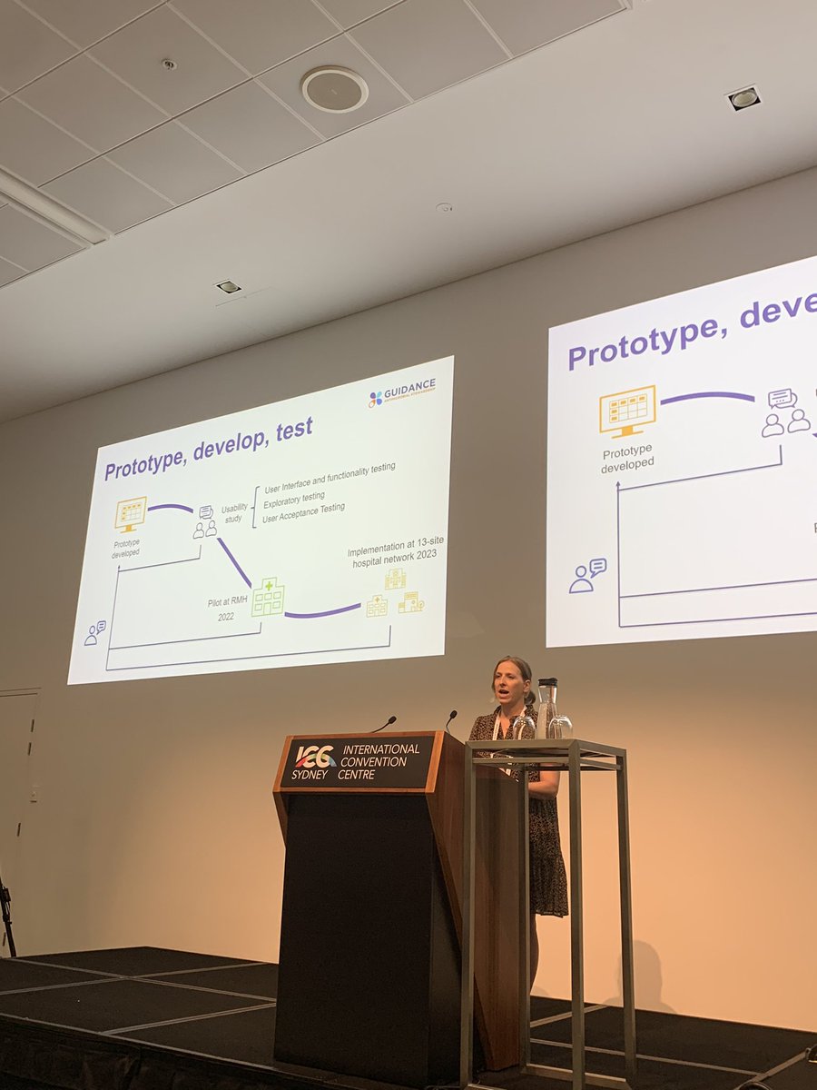 courtierano's tweet photo. AMS pharmacist and @Guidance_RMH project officer @JennaMaleki discussing the #learninghealthsystems framework applied to the development of Guideline Writer. A clinical tool that forms a basis of the new Guidance program. 
Jenna completed the #ALHS course w/ @DT4Health last year https://t.co/c4xq8ZwYGV