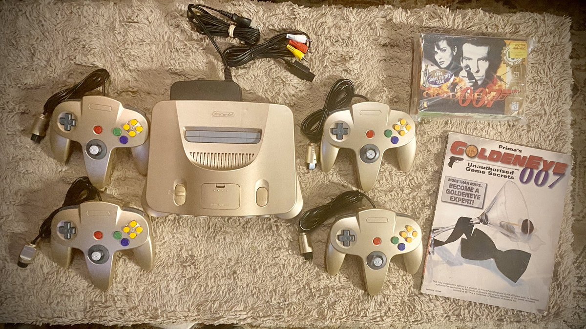 Do you have the best friend in the world? I do. 

Today I got the coolest thing, a freakin golden n64 set with THE best game, ever made. <a href="/MakeAugusta/">Cyber City Circuits</a>  is an absolute rockstar!