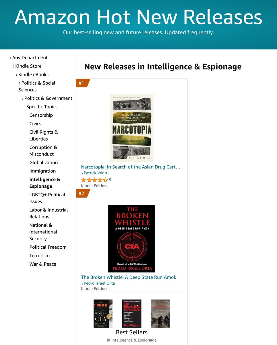 PedroIsraelOrta's tweet photo. #TheBrokenWhiatleBook is the @AmazonKindle number one #CivilRightsLaw new book release and the number two #Espionage new book release. Get your copy today at https://t.co/5qhGXonZq8 #newbooks #FebruaryBooks https://t.co/MiZwXmoWsb