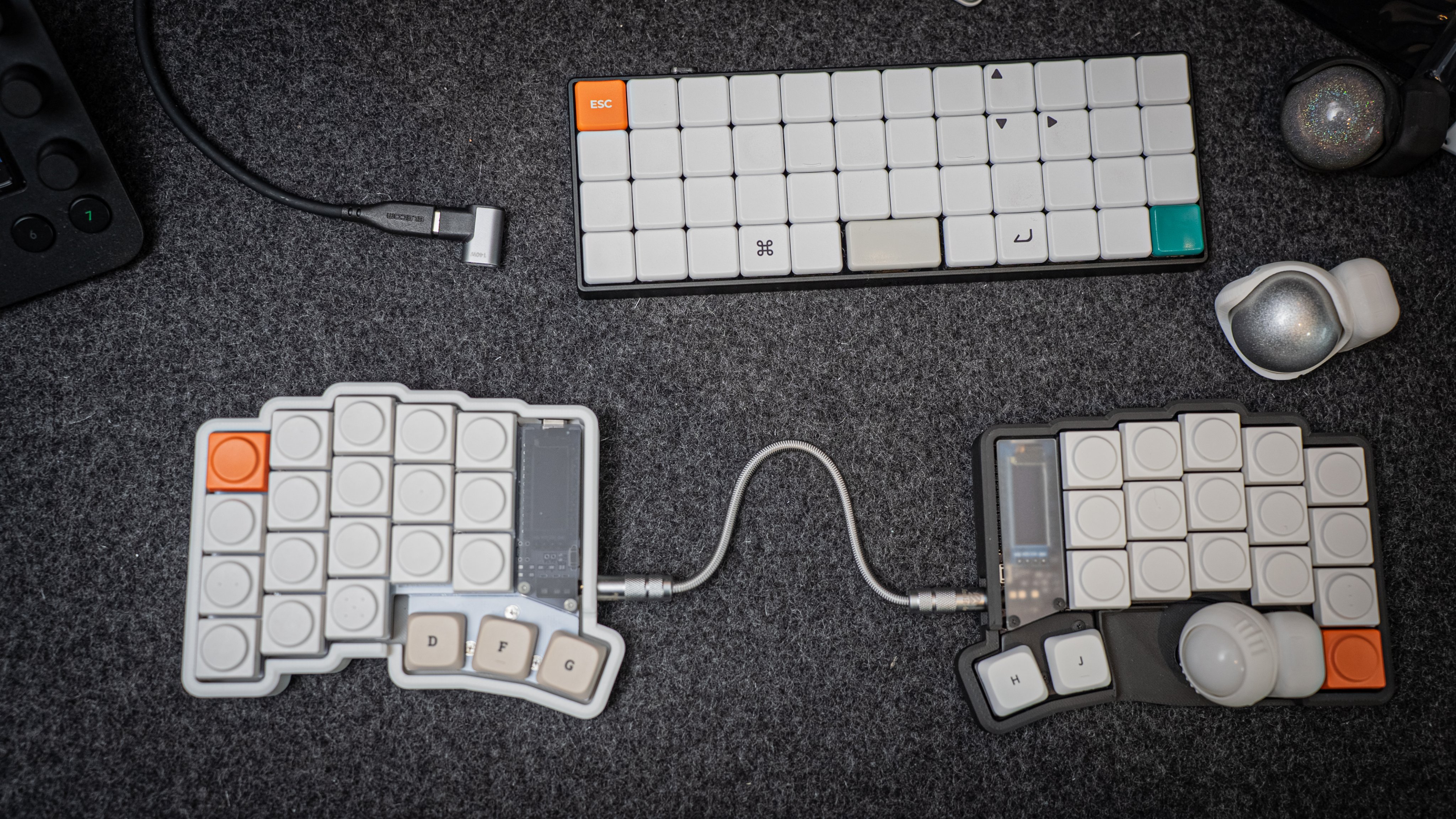 Too 渋く Too様向け Keyball39 ケース +トラックボールケース Too 渋く Too様向け Keyball39 ケース +トラックボールケース