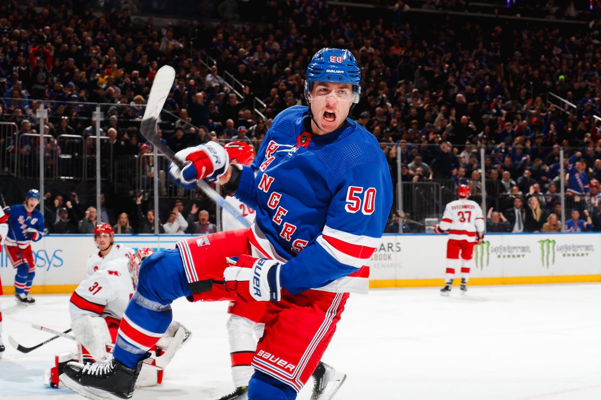 nyrangersmuse's tweet photo. Will Cuylle tonight:

1 goal
1 assist
2 points
4 hits

His first career multi point game https://t.co/Efg1nOtAWR