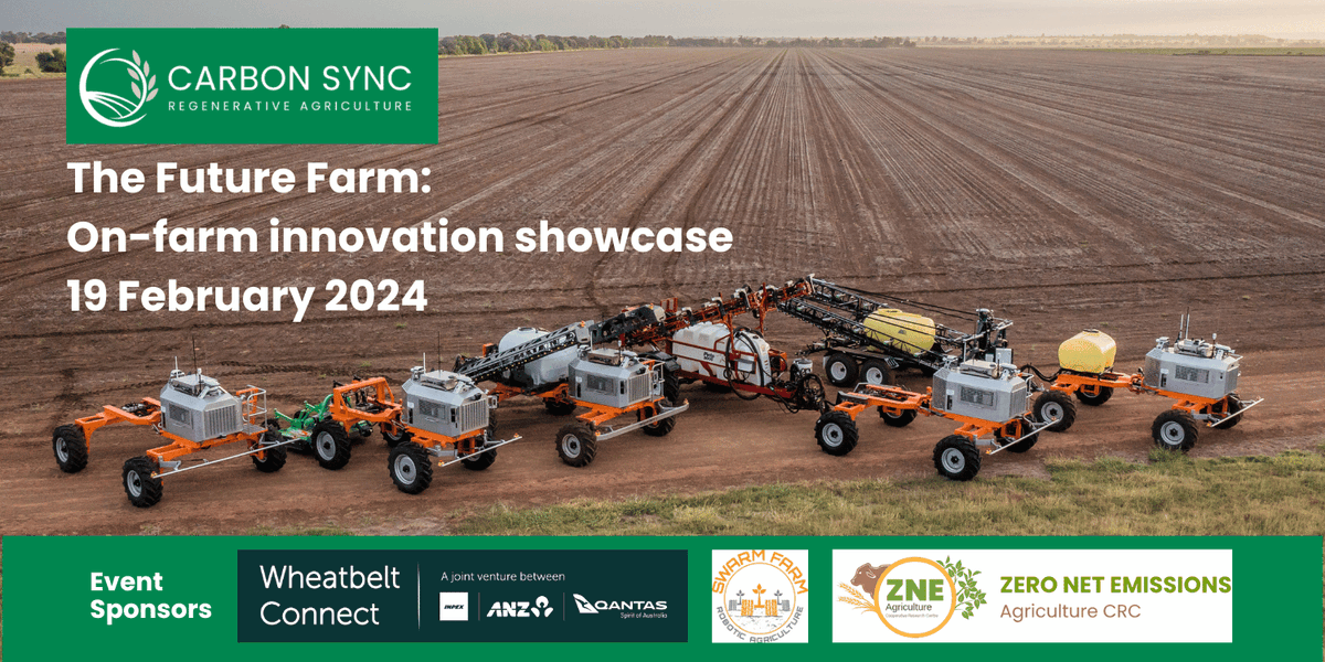 SOLD OUT! Our 'Future Farm - On-farm Innovation Showcase' evokeAG side event has been fully booked for Monday. Looking forward to hearing from Brad Jones, Brad Plunkett, Marit Kragt, Sam Harma from Wheatbelt Connect and the SwarmFarm Robotics team. #agtech #agtechinnovation